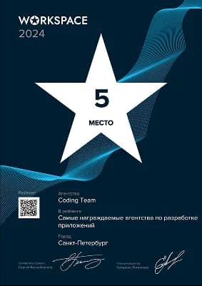 Изображение награды "Workspace 2024"